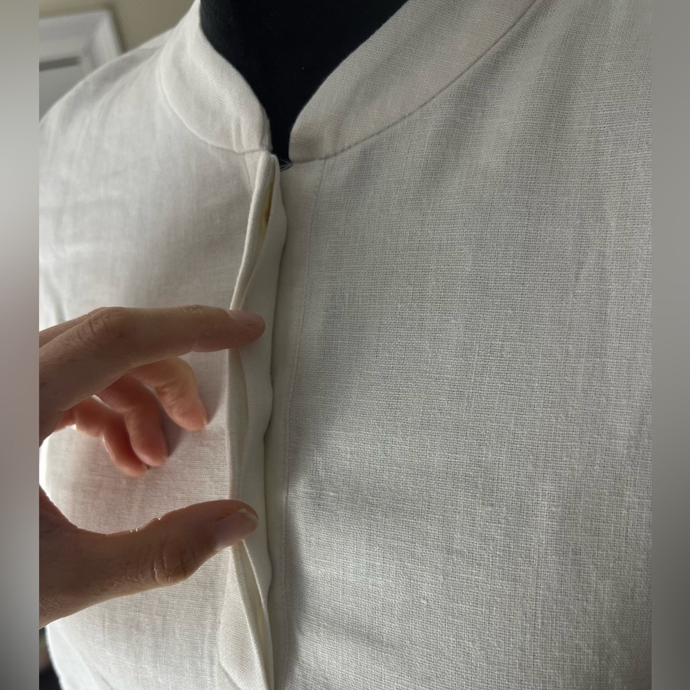Women’s Petite Large AK White Sleeveless Dress NWT - Picture 6 of 13